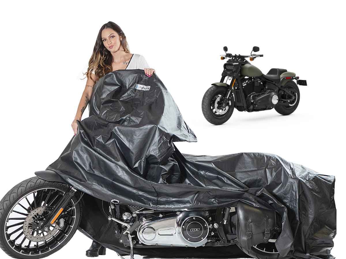 Capa Protetora Harley D Fat Bob Forrada Capa moto HD Fat Bob