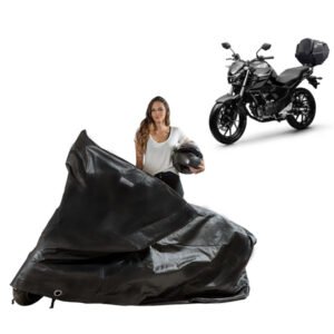 Capa Proteção Moto Yamaha Fazer FZ15 Com Baú Bauleto