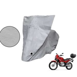 Capa Protetora Moto Honda NX 400i Falcon com Baú Cinza